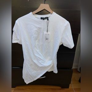 Theory asymmetrical drape tee